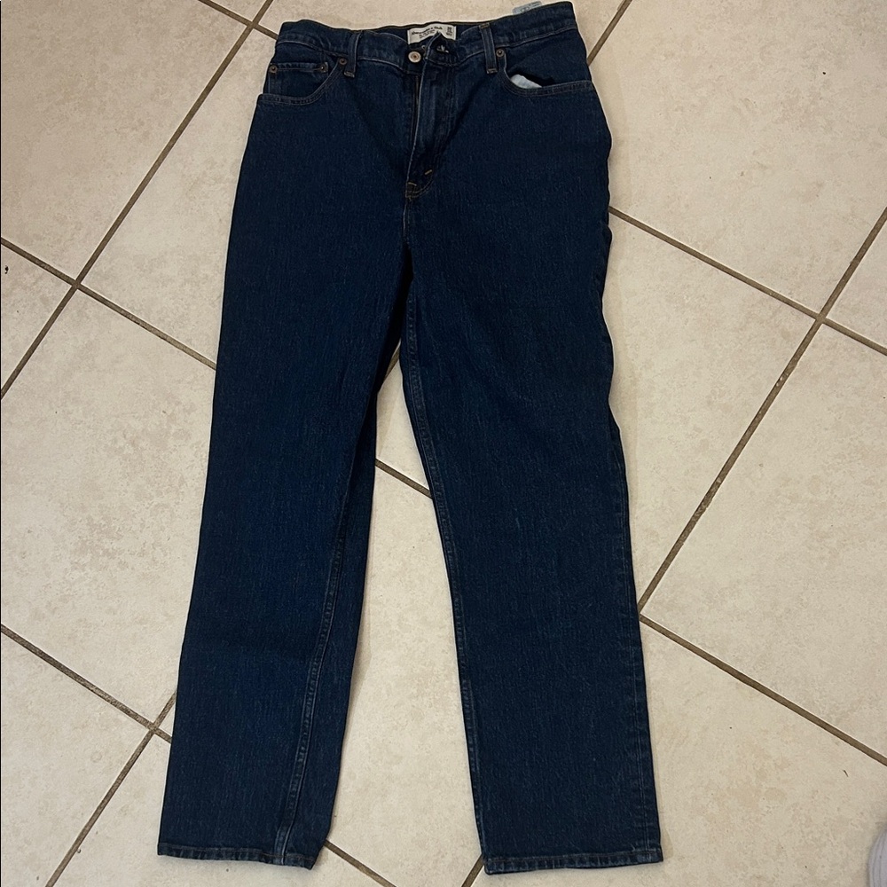 Abercrombie & Fitch High Rise Women Jeans - Midnight Blue